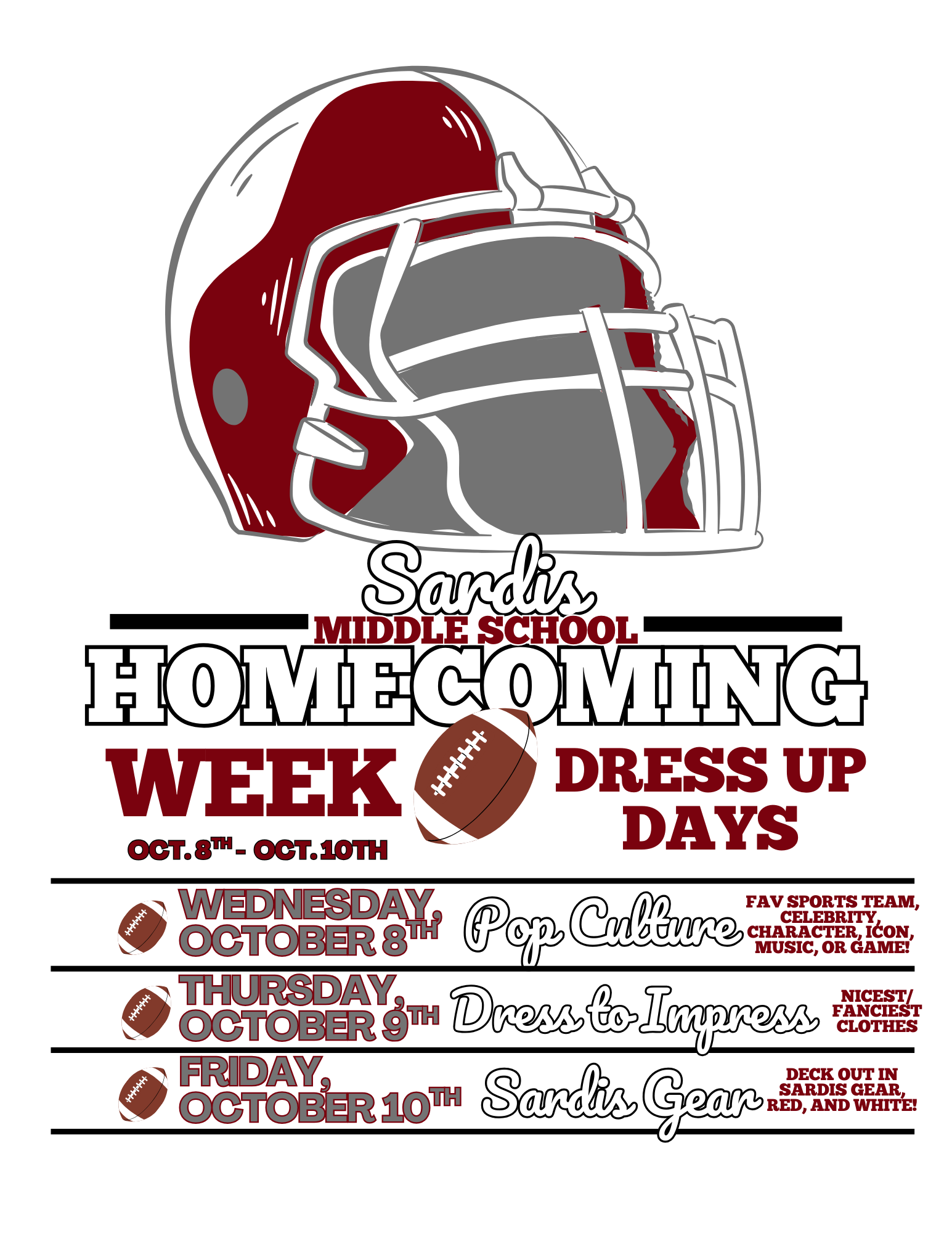 Homecoming Dress-Up Days